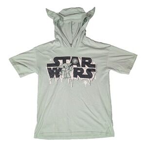 Baby Yoda | Star Wars | Green | Unisex | Yoda Ear Hoodie‎ T-Shirt | 10